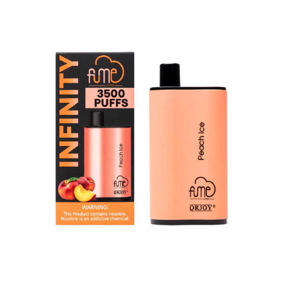 FUME INFINITY PLUS 5% SALT NIC DISPOSABLE - PEACH ICE
