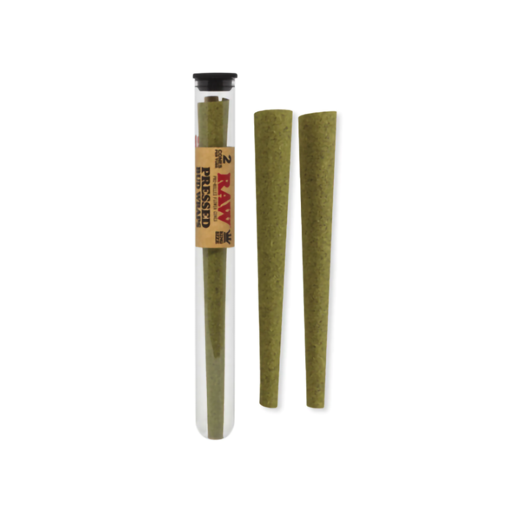 RAW PRESSED BUD KS WRAP 2PK CONE