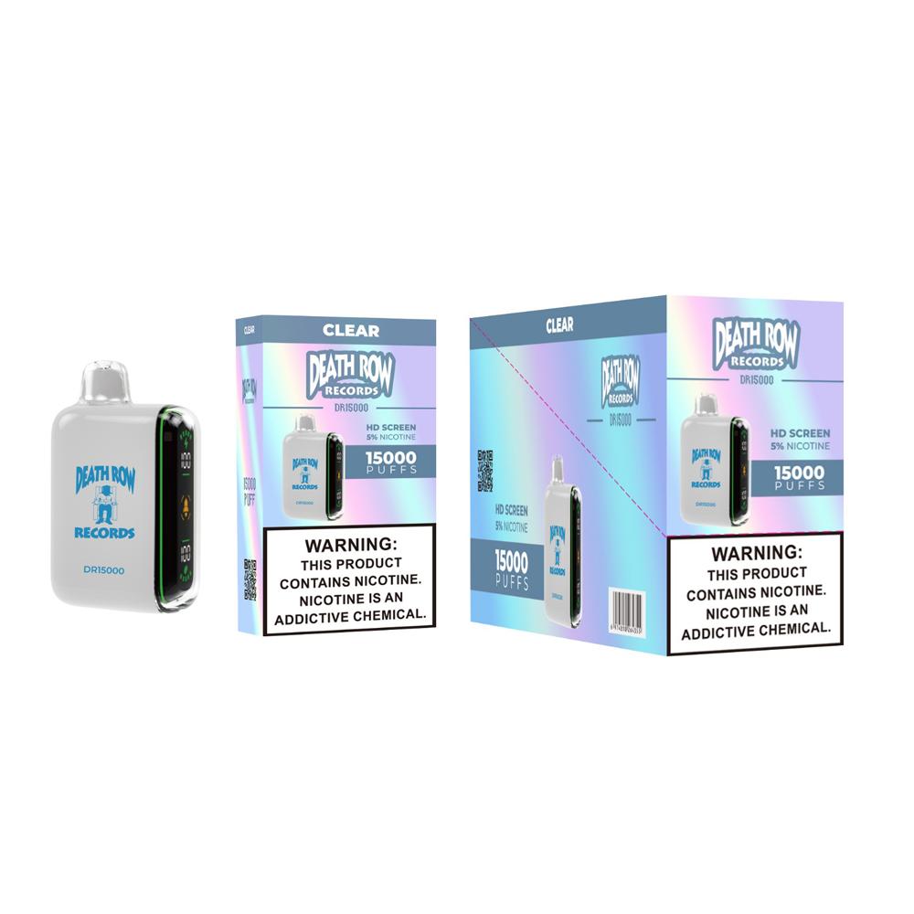 DEATHROW 5% NIC 15000 PUFFS DISPOSABLE - CLEAR