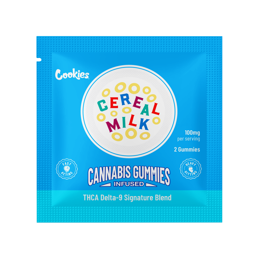 COOKIES THCA/D9 SIGNATURE BLEND 2CT 100MG GUMMIES - CEREAL MILK
