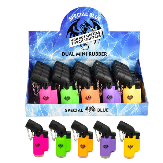 SPECIAL BLUE MINI RUBBER 2.0 LIGHTER- 20CT/ DISPLAY