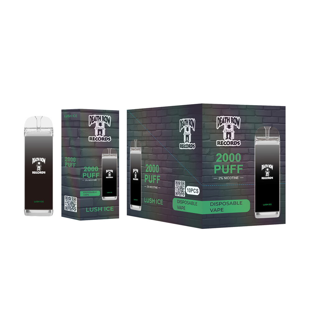 DEATHROW 2% NIC 2000 PUFFS DISPOSABLE - LUSH ICE