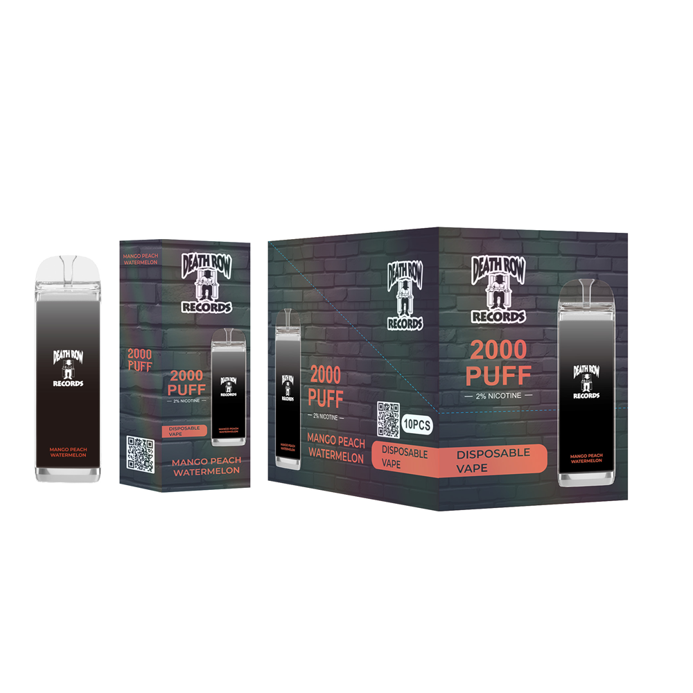 DEATHROW 2% NIC 2000 PUFFS DISPOSABLE - MANGO PEACH WATERMELON