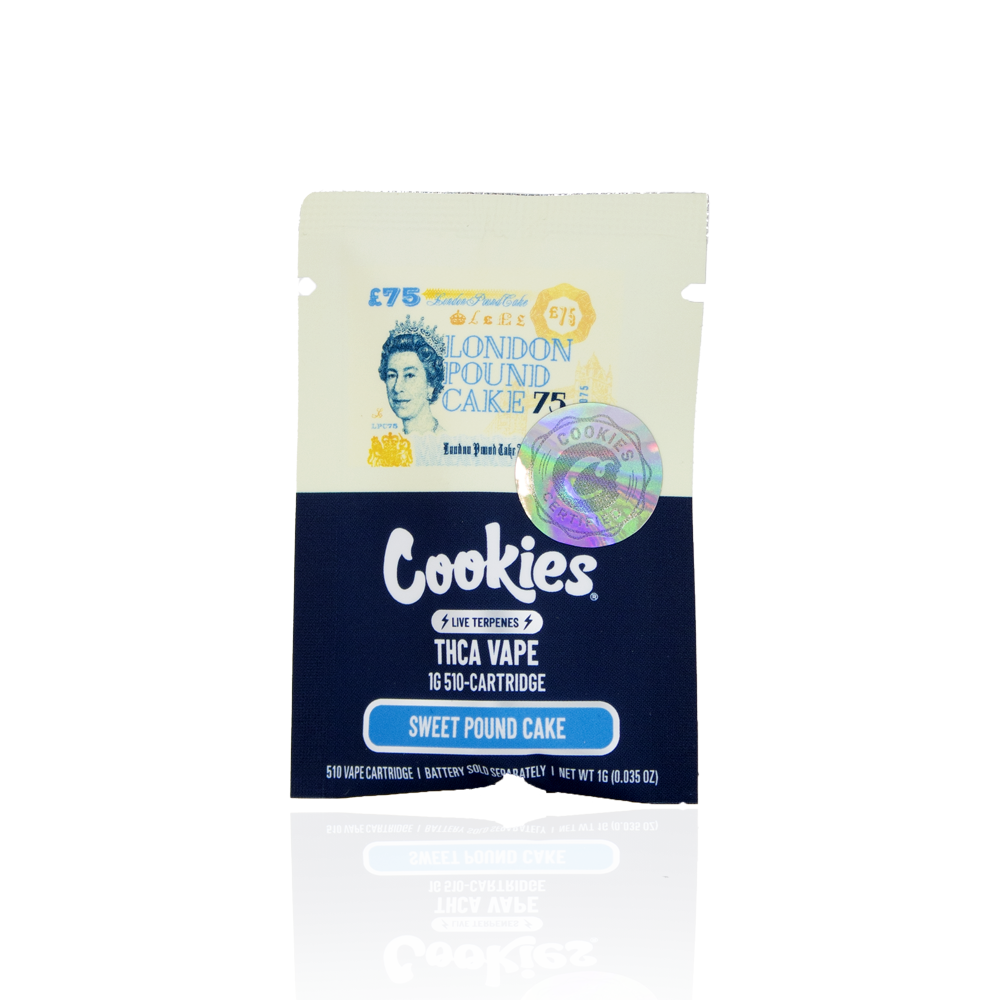 COOKIES THCA 1G CARTRIDGE- LONDON POUND CAKE