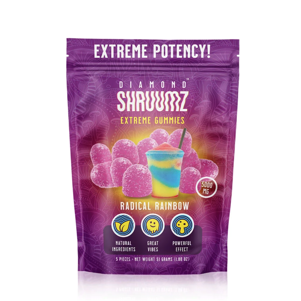 DIAMOND SHRUUMZ 5000MG EXTREME GUMMIES - RADICAL RAINBOW