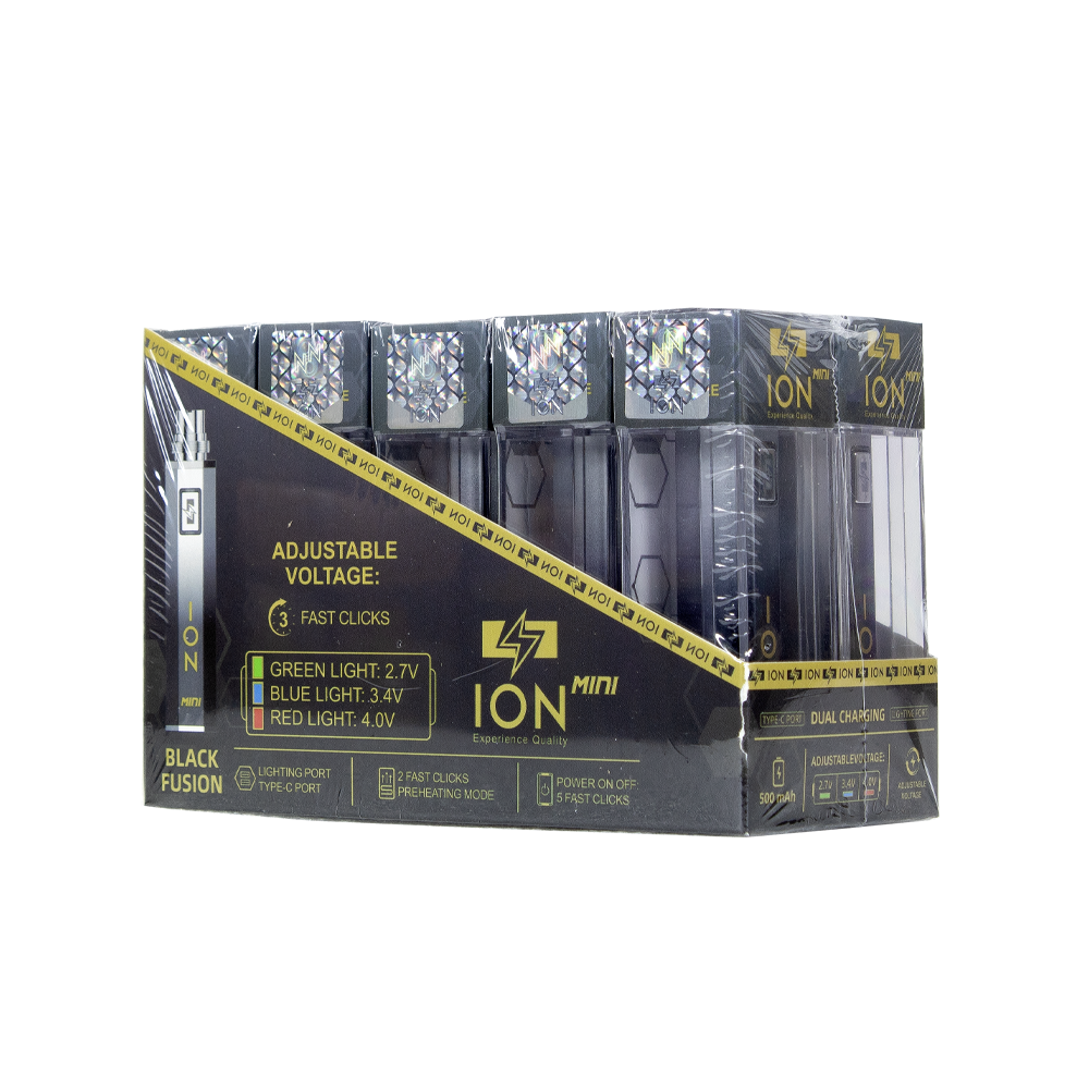 ION 500 mAH MINI BATTERY- BLACK FUSION