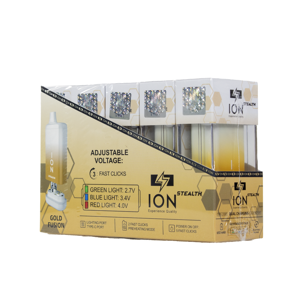 ION STEALTH 650 mAH BATTERY - GOLD FUSION