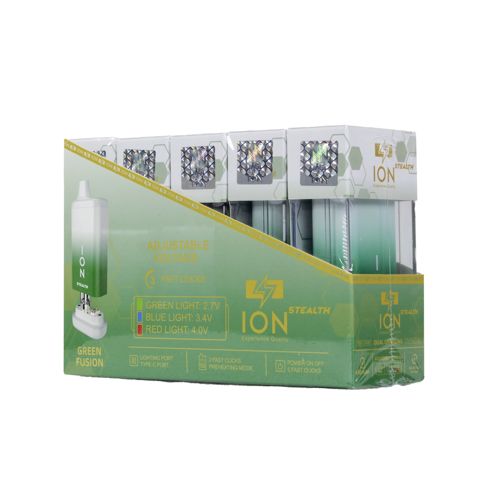 ION STEALTH 650 mAH BATTERY - GREEN FUSION