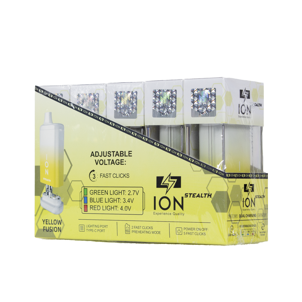 ION STEALTH 650 mAH BATTERY - YELLOW FUSION