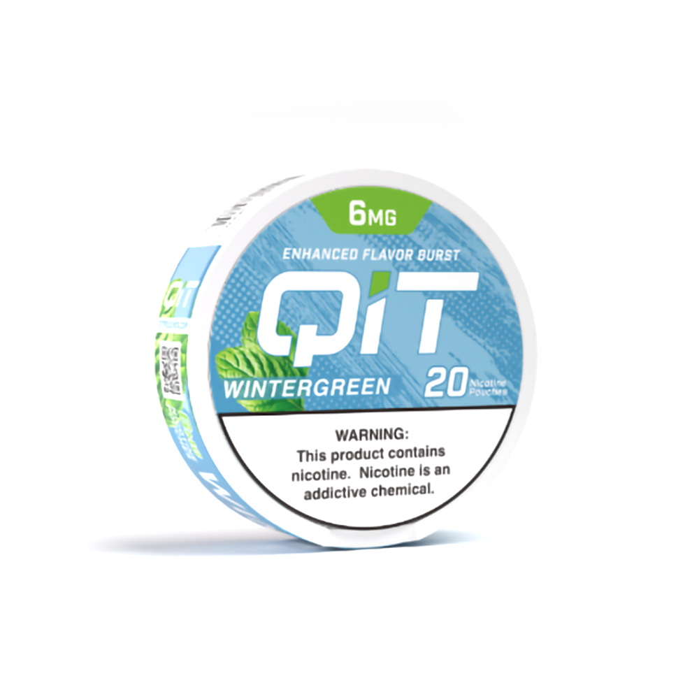 QIT NICOTINE 6MG POUCHES - WINTERGREEN