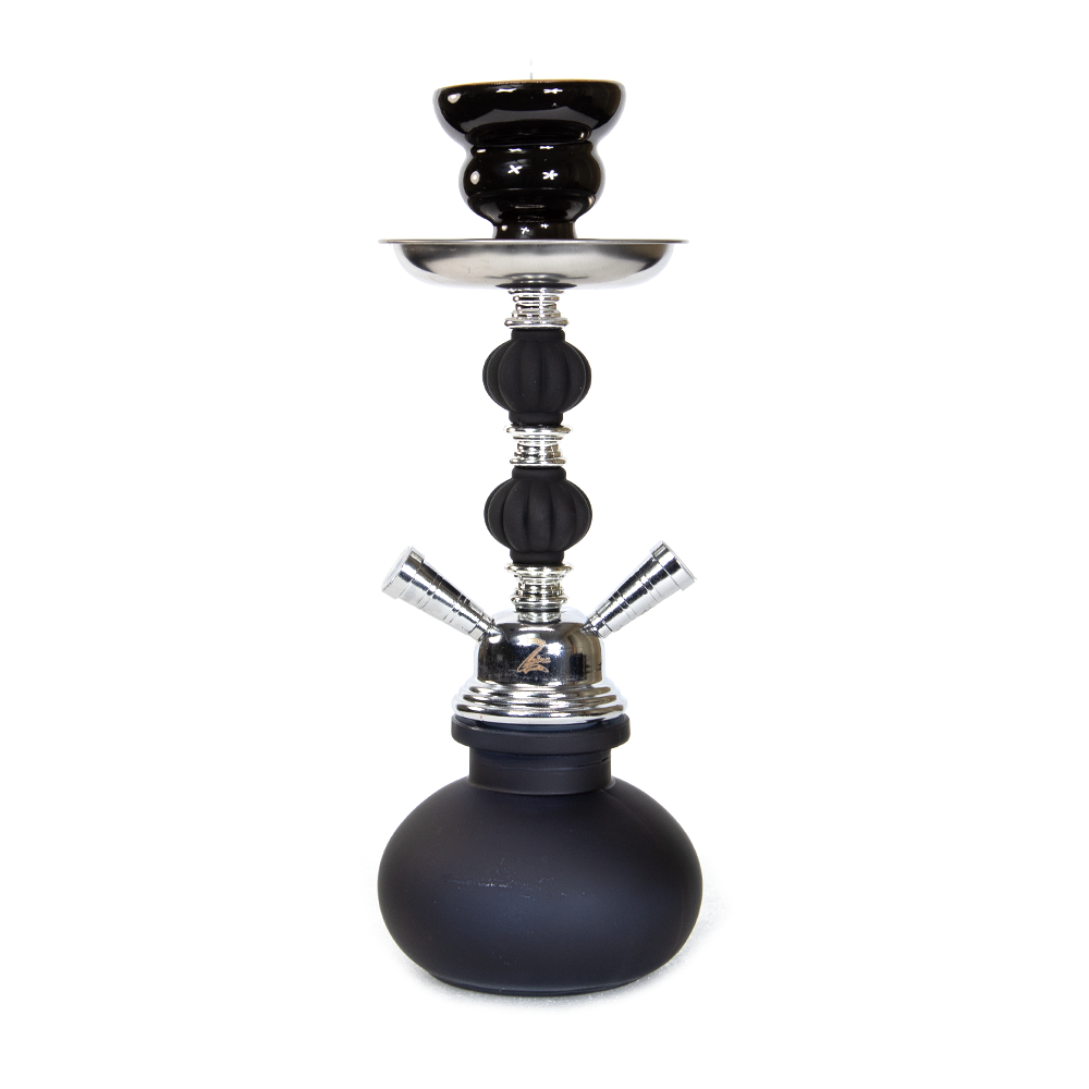 ZEBRA X1 NEON 2-HOSES HOOKAH - BLACK