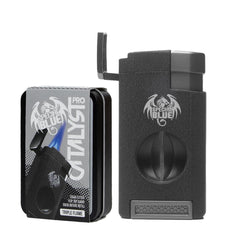 SPECIAL BLUE CATALYST PRO CIGAR  LIGHTER with CUTTER - NOIR