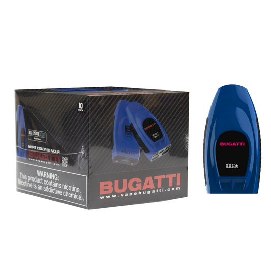 BUGATTI 5% NIC 9000 PUFFS DISPOSABLE - BLUE RAZZ