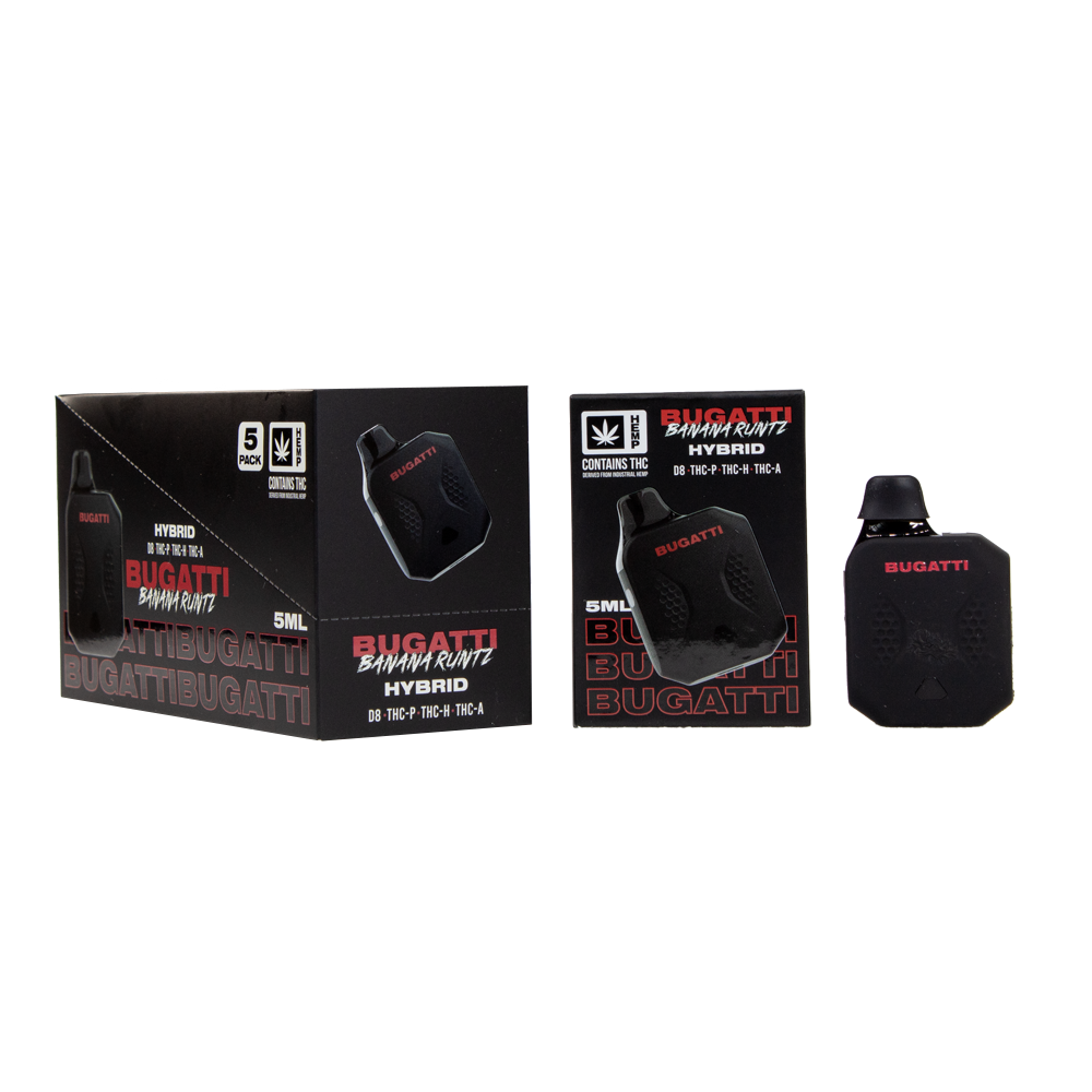 BUGATTI D8/THCP/THCH/THCA 5ML DISPOSABLE HYBRID - BANANA RUNTZ