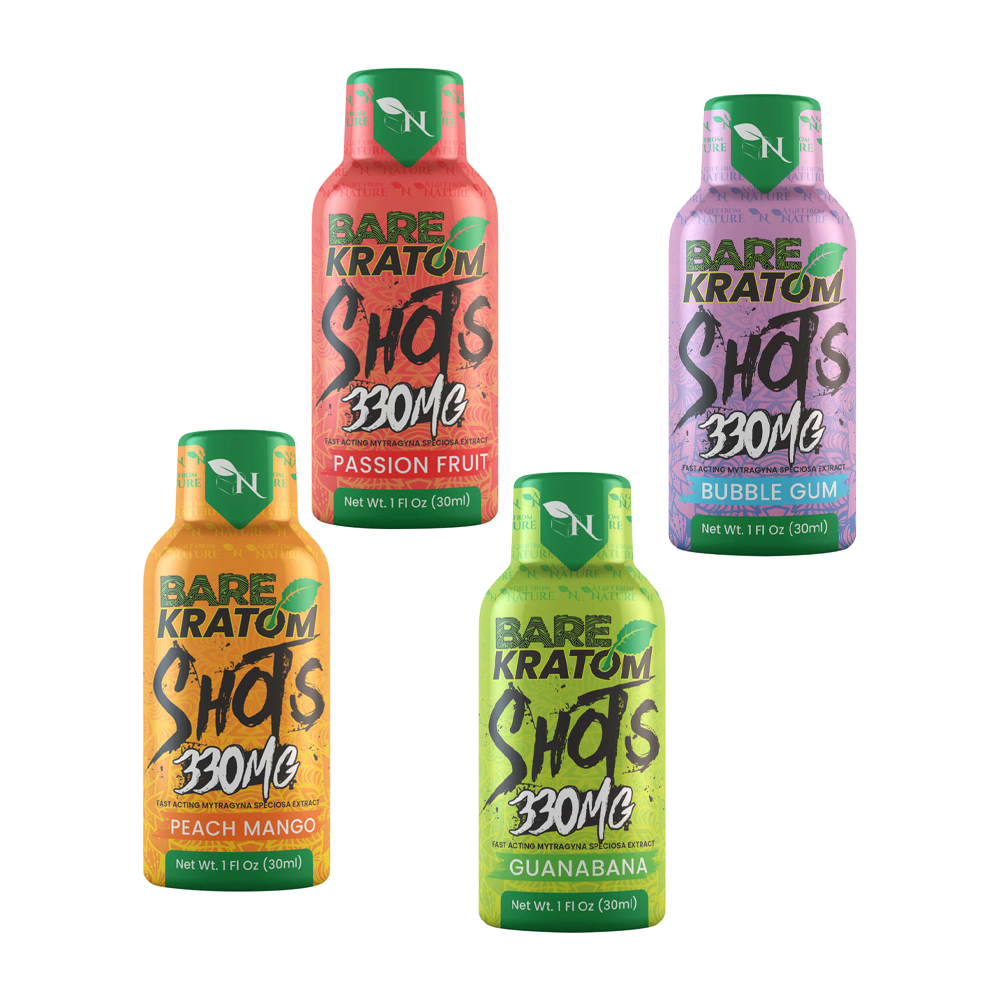 BARE 330MG KRATOM SHOT - ASSORTED FLAVORS