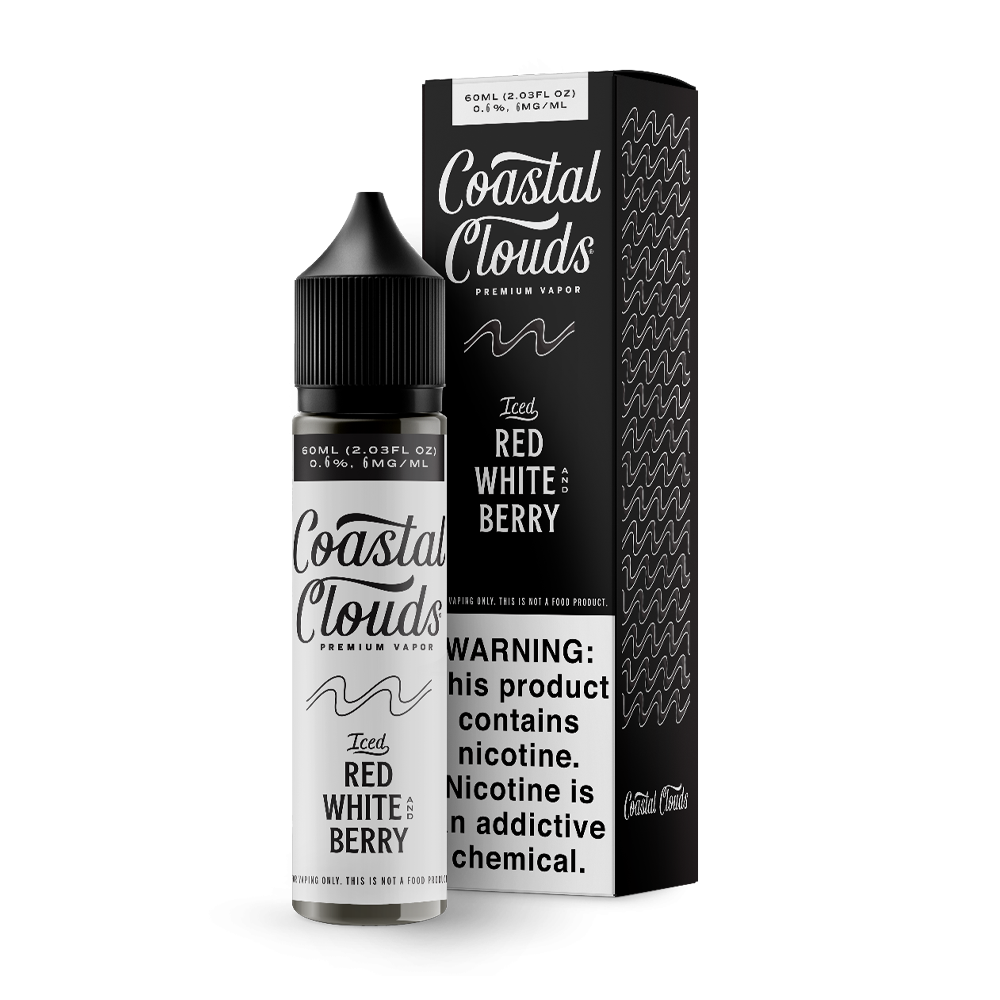 COASTAL CLOUDS 60ML JUICE 6MG - ICED RED WHITE BERRY