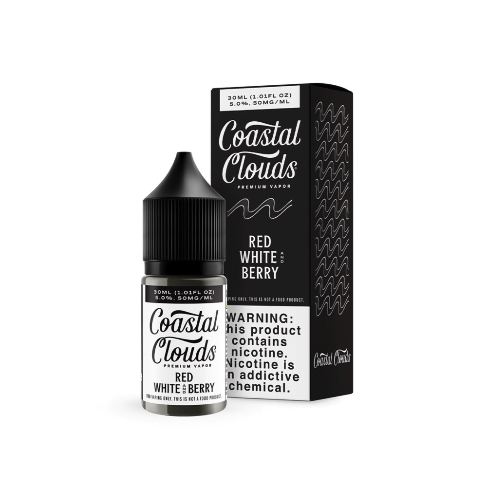 COASTAL CLOUDS 30ML SALT NIC JUICE 35MG - RED WHITE BERRY