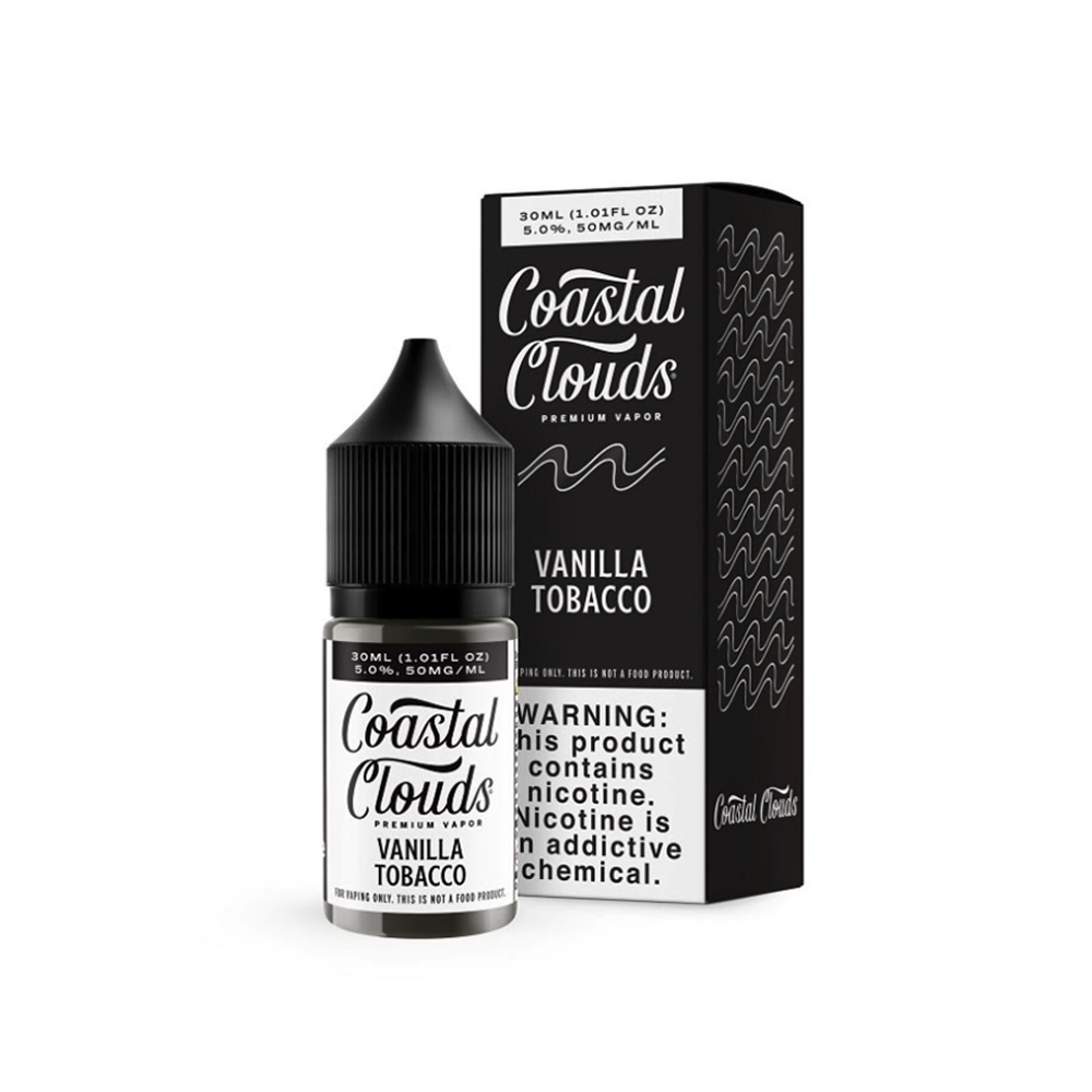 COASTAL CLOUDS 30ML SALT NIC JUICE 50MG - VANILLA TOBACCO