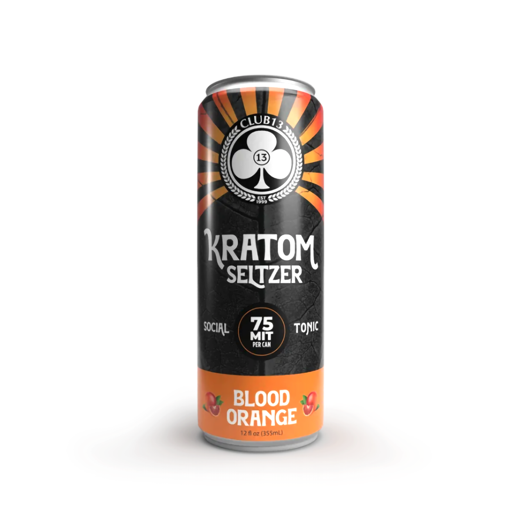 CLUB 13 12OZ KRATOM SELTZER - BLOOD ORANGE