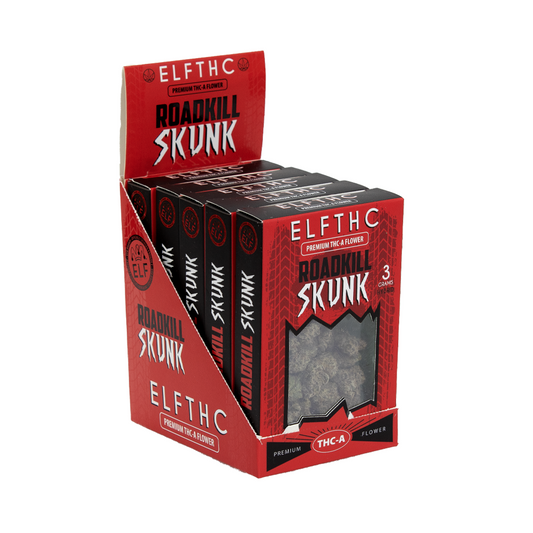 ELF THC  PREMIUM 3G FLOWER HYBRID - ROADKILL SKUNK