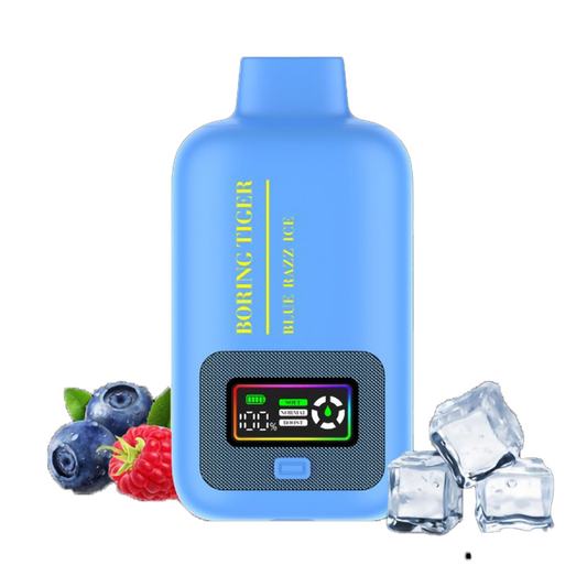 BORING TIGER 5% 25000PUFF DISPOSABLE - BLUE RAZZ ICE