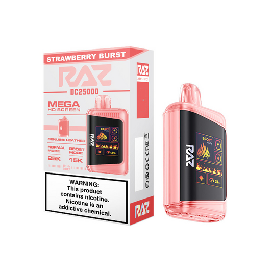 RAZ 5% 25000PUFF DISPOSABLE- STRAW BURST