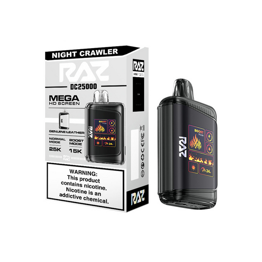 RAZ 5% 25000PUFF DISPOSABLE- NIGHT CRAWLER