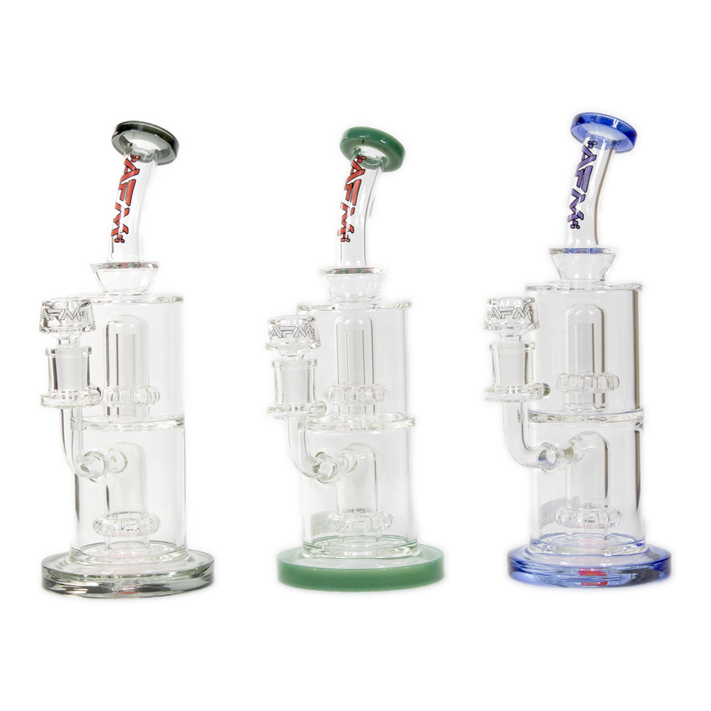 AFM T538 10" DOUBLE CHAMBER GLASS PIPE