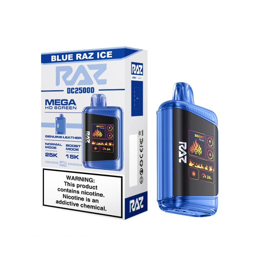 RAZ 5% 25000PUFF DISPOSABLE- BLUE RAZ ICE