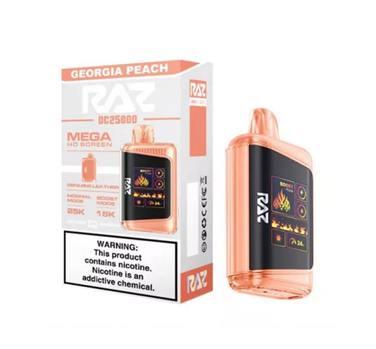 RAZ 5% 25000PUFF DISPOSABLE- GEORGIA PEACH