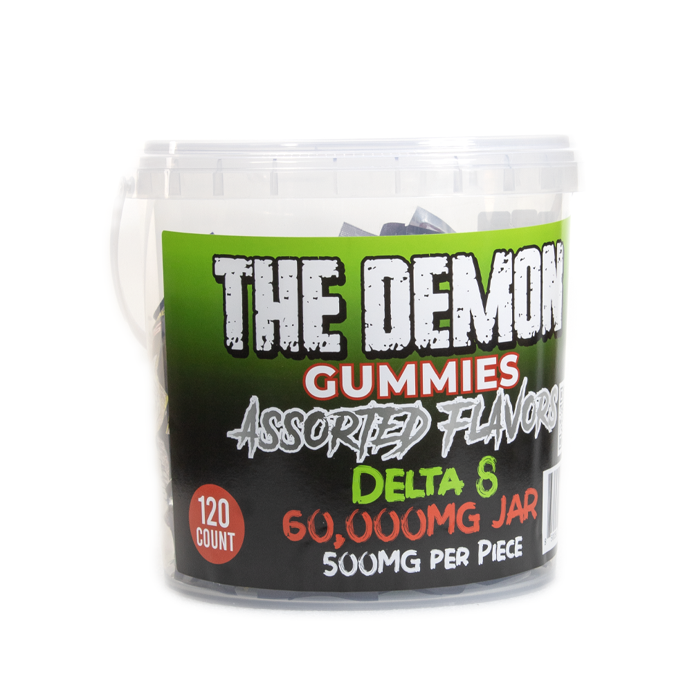 THE DEMON D8 500MG GUMMIES JAR - ASSORTED FLAVORS