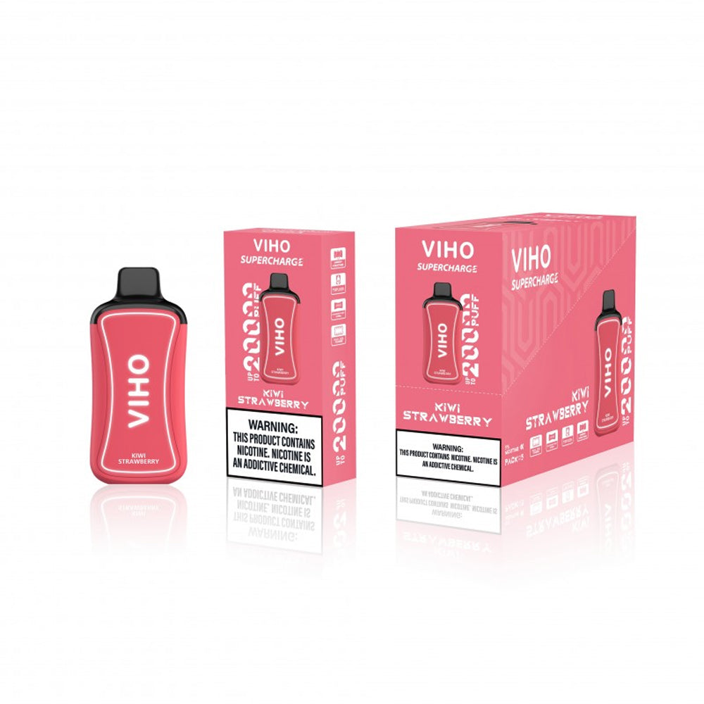 VIHO SUPERCHARGE 5% NIC 20000PUFFS DISPOSABLE - KIWI STRAW