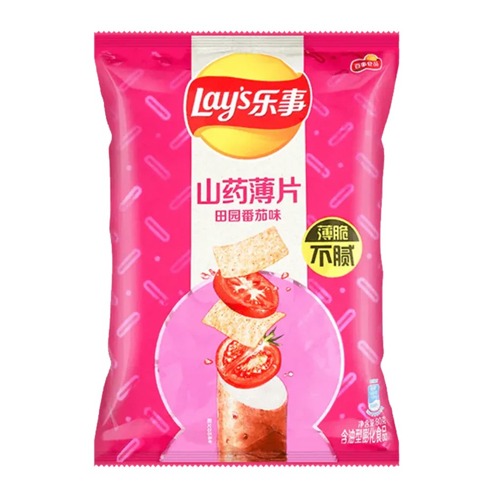 LAY'S THIN CUT SWEET POTATO 80G CHIPS- GARDEN TOMATO