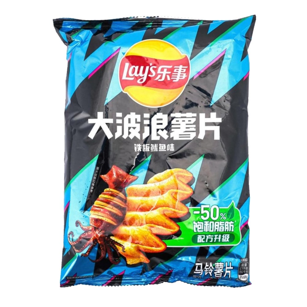 LAY'S BIG WAVE 70G CHIPS - SIZZLING SQUID