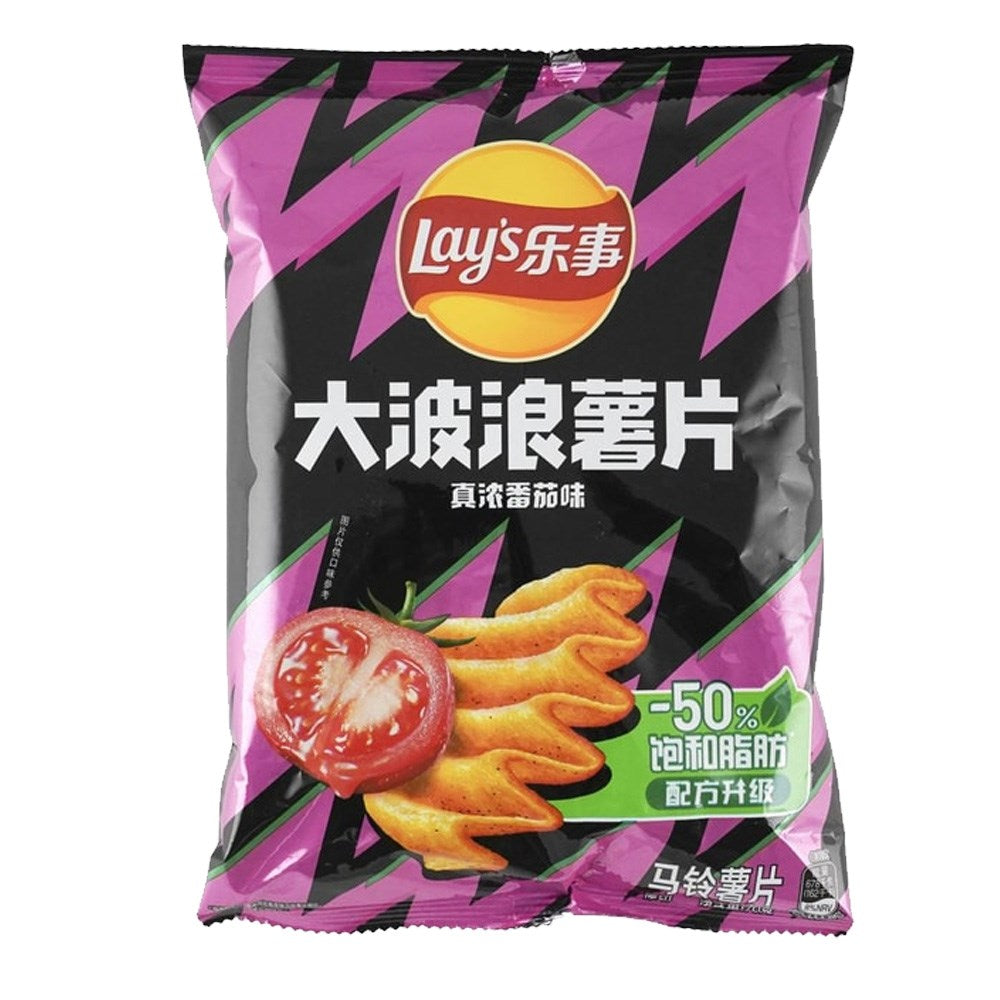 LAY'S BIG WAVE 70G CHIPS - REALLY STRONG TOMATO