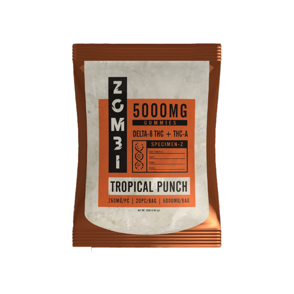 ZOMBI 5000MG GUMMIES - TROPICAL PUNCH