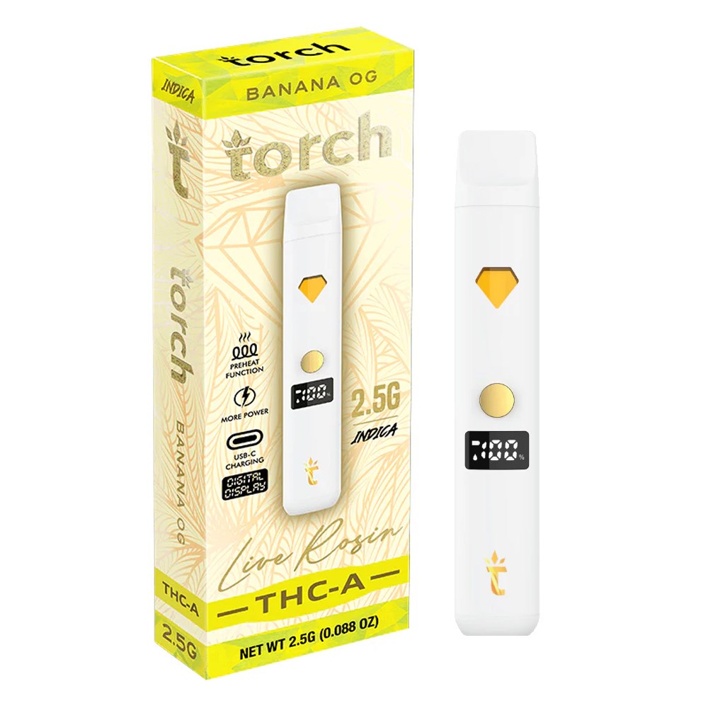TORCH LIVE ROSIN THCA 2.5G INDICA - BANANA OG