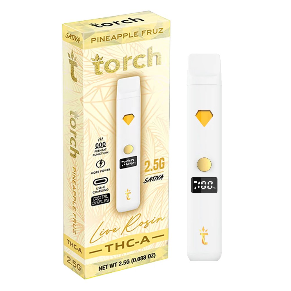 TORCH LIVE ROSIN THCA 2.5G SATIVA - PINEAPPLE FRUZ