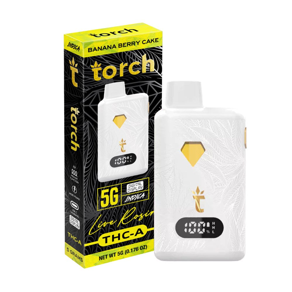 TORCH LIVE ROSIN THCA 5G INDICA - BANANA BERRY CAKE