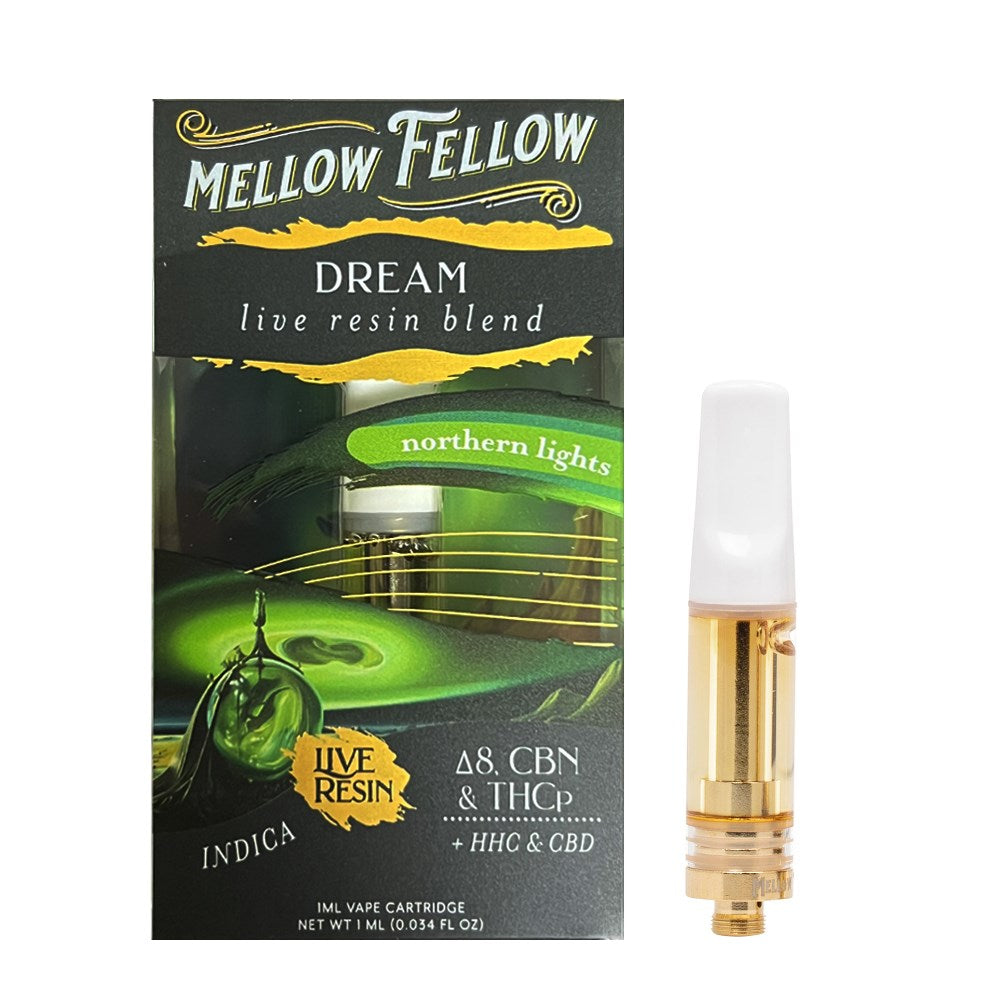 MELLOW FELLOW LIVE RESIN DREAM BLEND 1ML CARTRIDGE - NORTHERN LIGHTS
