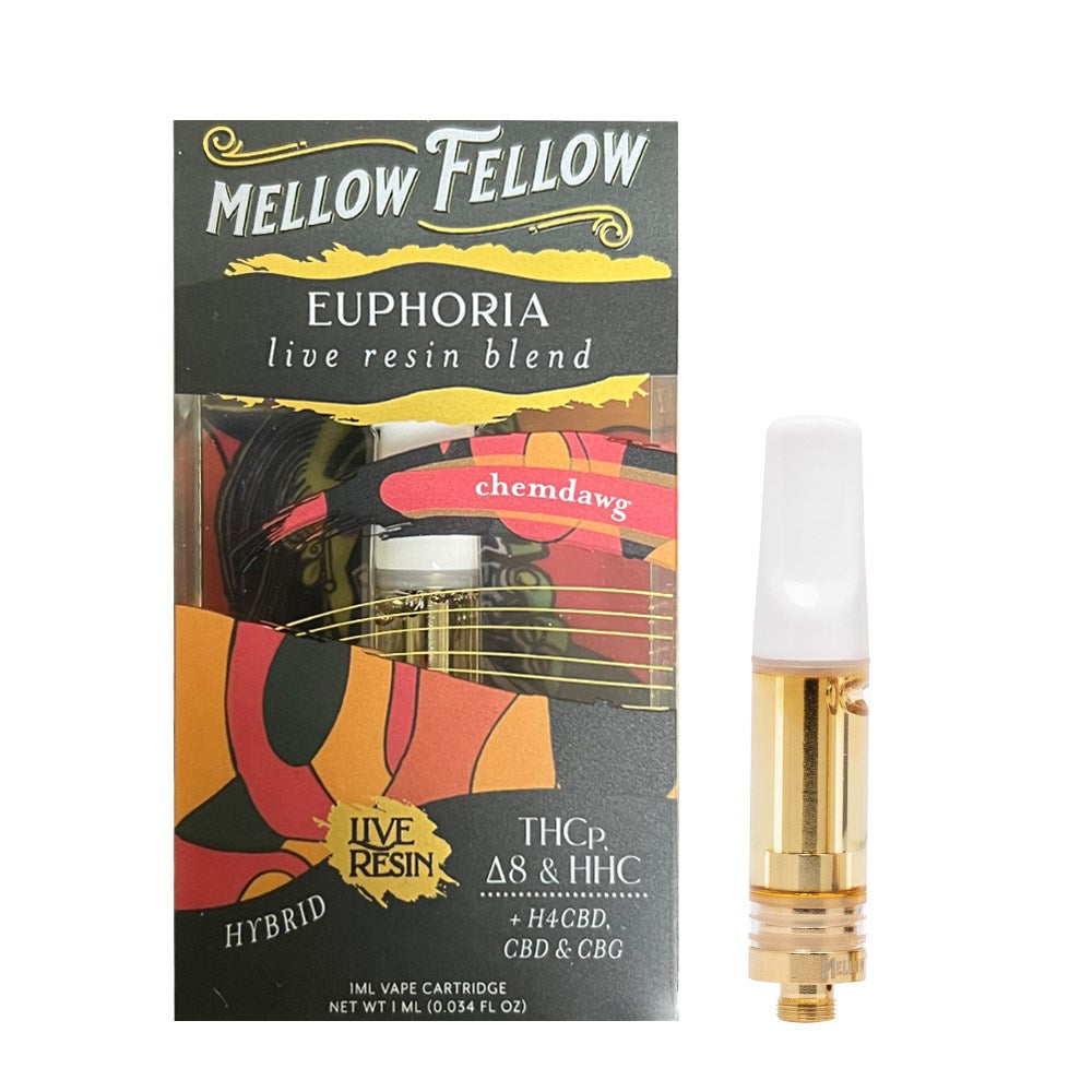 MELLOW FELLOW LIVE RESIN EUPHORIA BLEND 1ML CARTRIDGE - CHEMDAWG