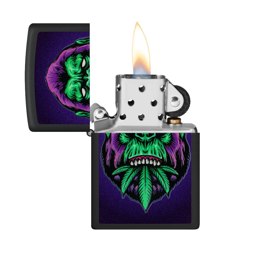 ZIPPO 218 CANNABIS GORILLA DESIGN LIGHTER
