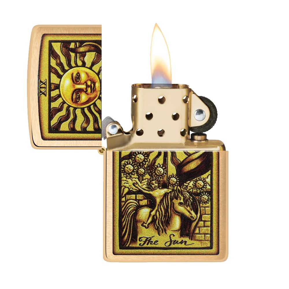 ZIPPO 204B TAROT CARD DESIGN LIGHTER