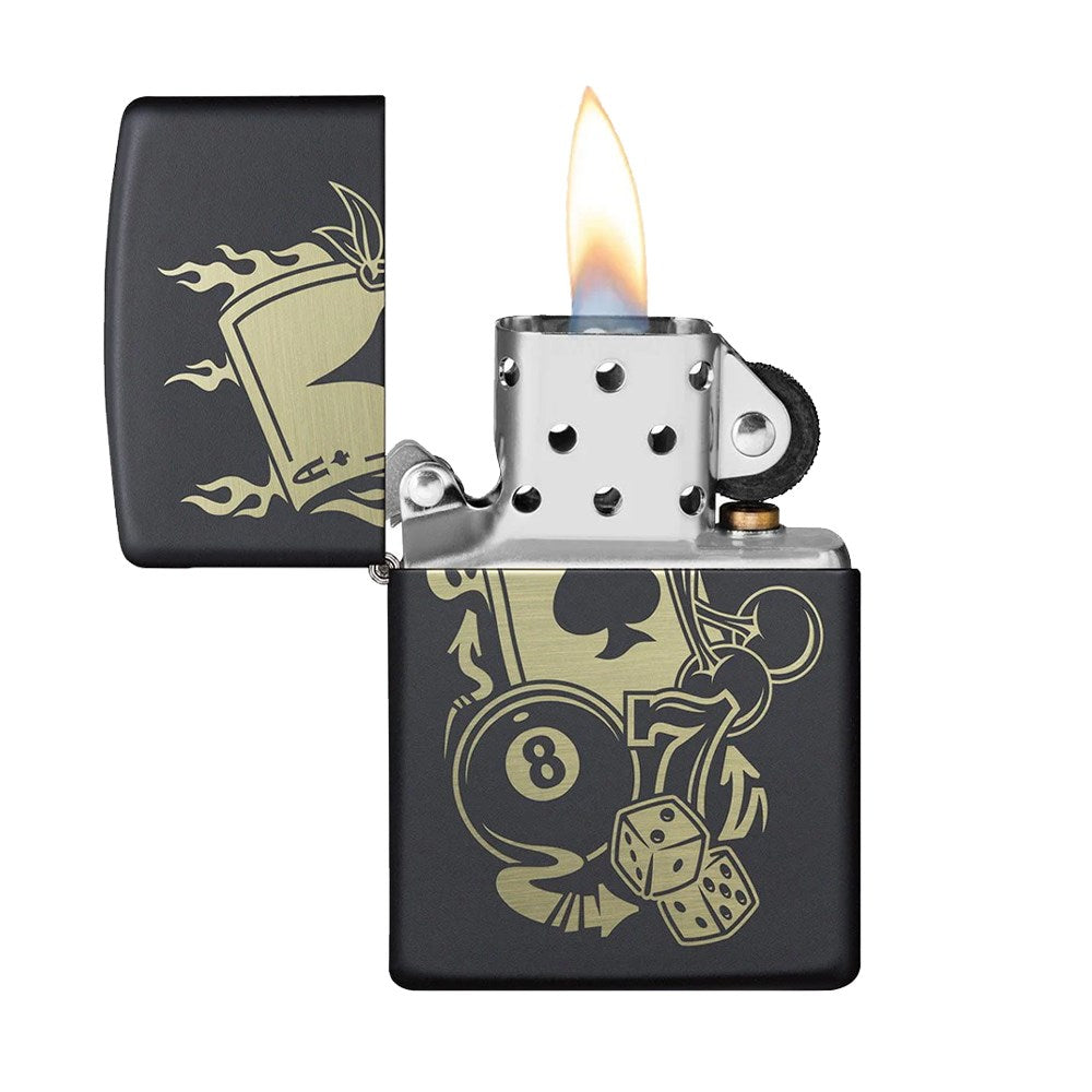 ZIPPO 218 GAMBLING DESIGN LIGHTER