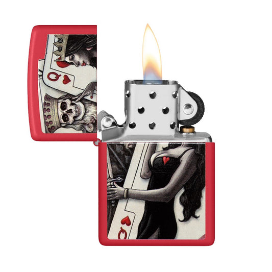 ZIPPO 233 SKULL KING QUEEN BEAUTY LIGHTER
