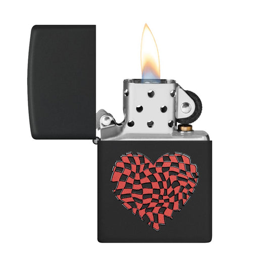 ZIPPO 218 HEART DESIGN LIGHTER