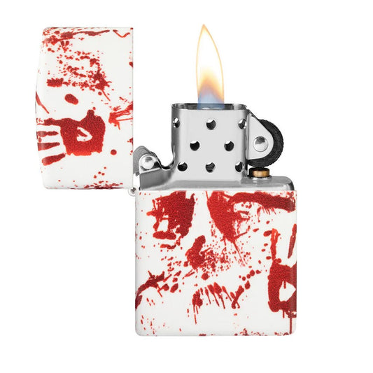 ZIPPO 49352 BLOODY HAND DESIGN LIGHTER