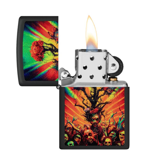 ZIPPO 218 ABSTRACT ZOMBIE DESIGN LIGHTER