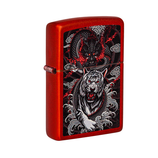 ZIPPO 49475 DRAGON TIGER DESIGN LIGHTER
