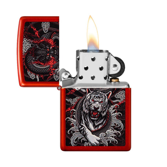 ZIPPO 49475 DRAGON TIGER DESIGN LIGHTER